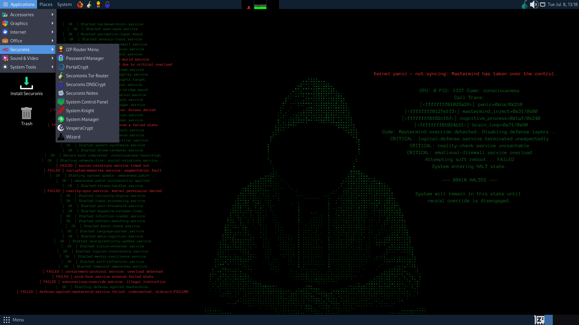 Securonis Linux Screenshot