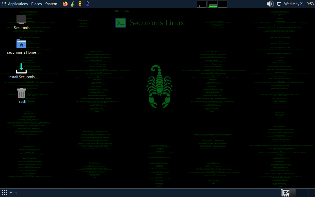 Securonis Linux Screenshot 1
