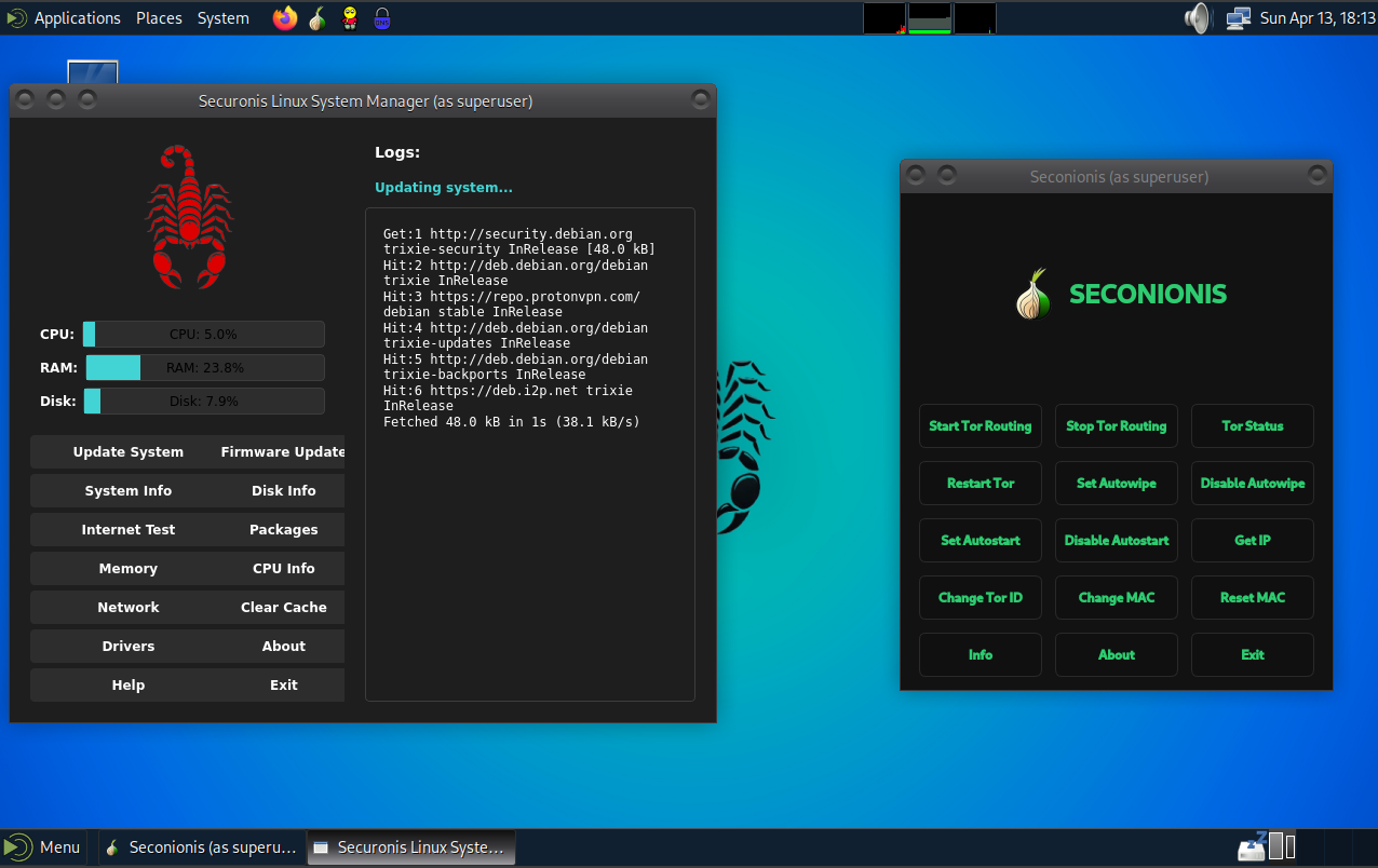 Securonis Linux Screenshot 2
