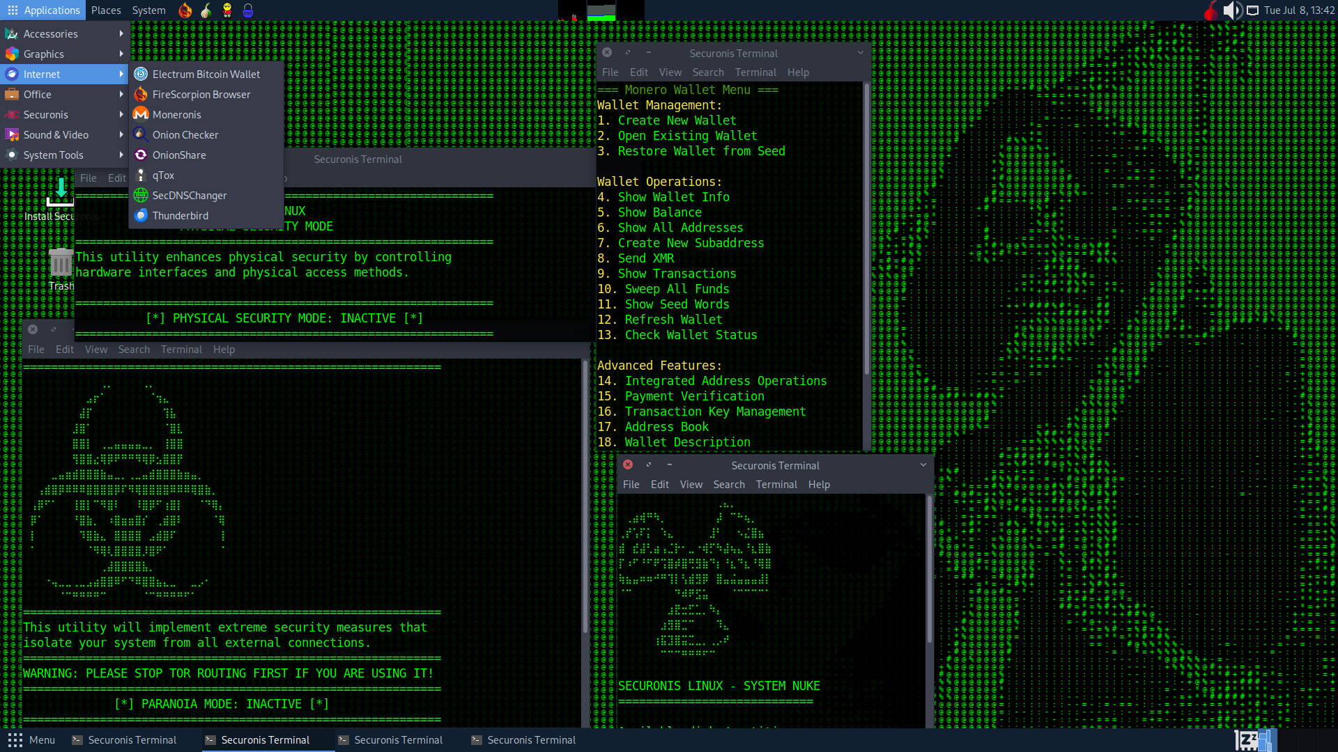Securonis Linux Screenshot